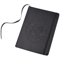 Cuaderno Hogwarts con emblema en relieve