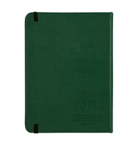 Cuaderno Slytherin con emblema en relieve