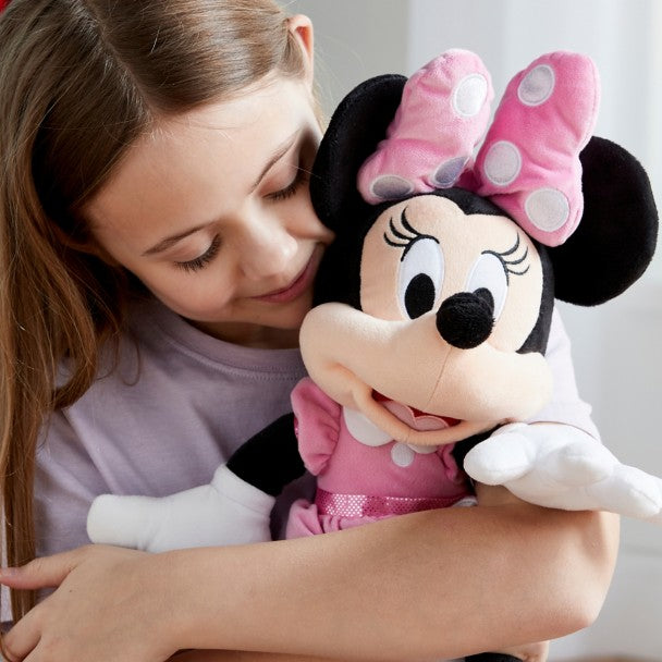 Peluche Minnie Mouse rosado mediano personalizable