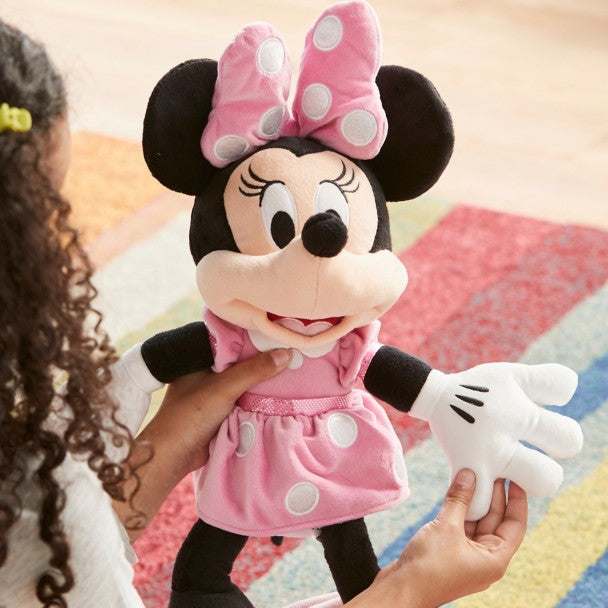 Peluche Minnie Mouse rosado mediano personalizable