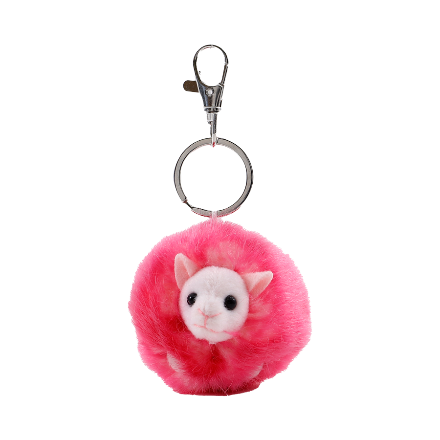 Llavero Pygmy Puff Rosado