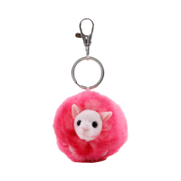 Llavero Pygmy Puff Rosado