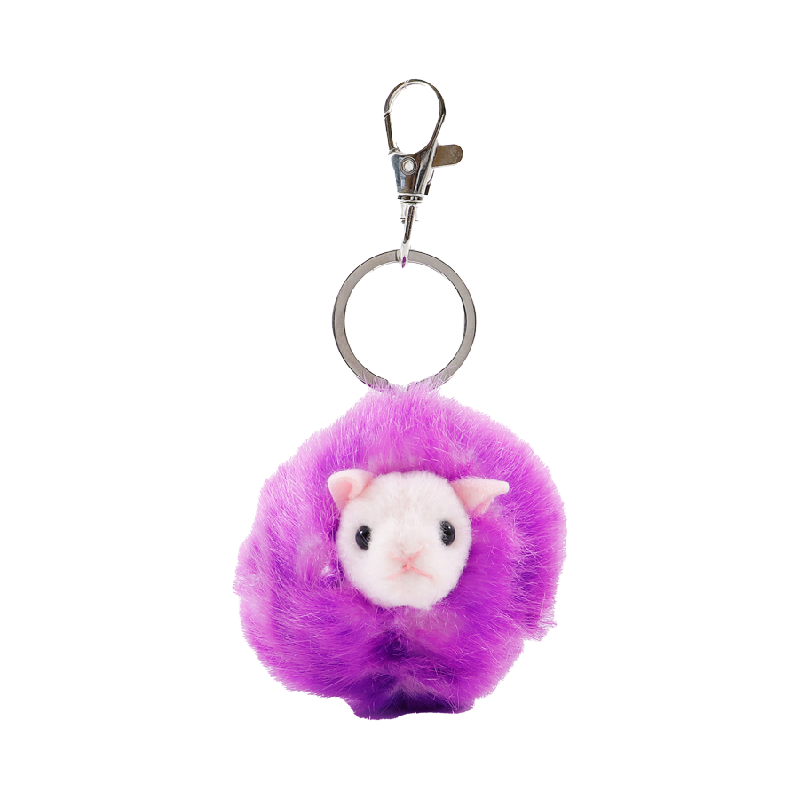 Llavero Pygmy Puff morado