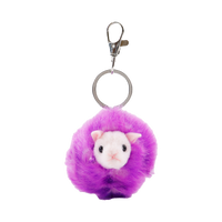 Llavero Pygmy Puff morado