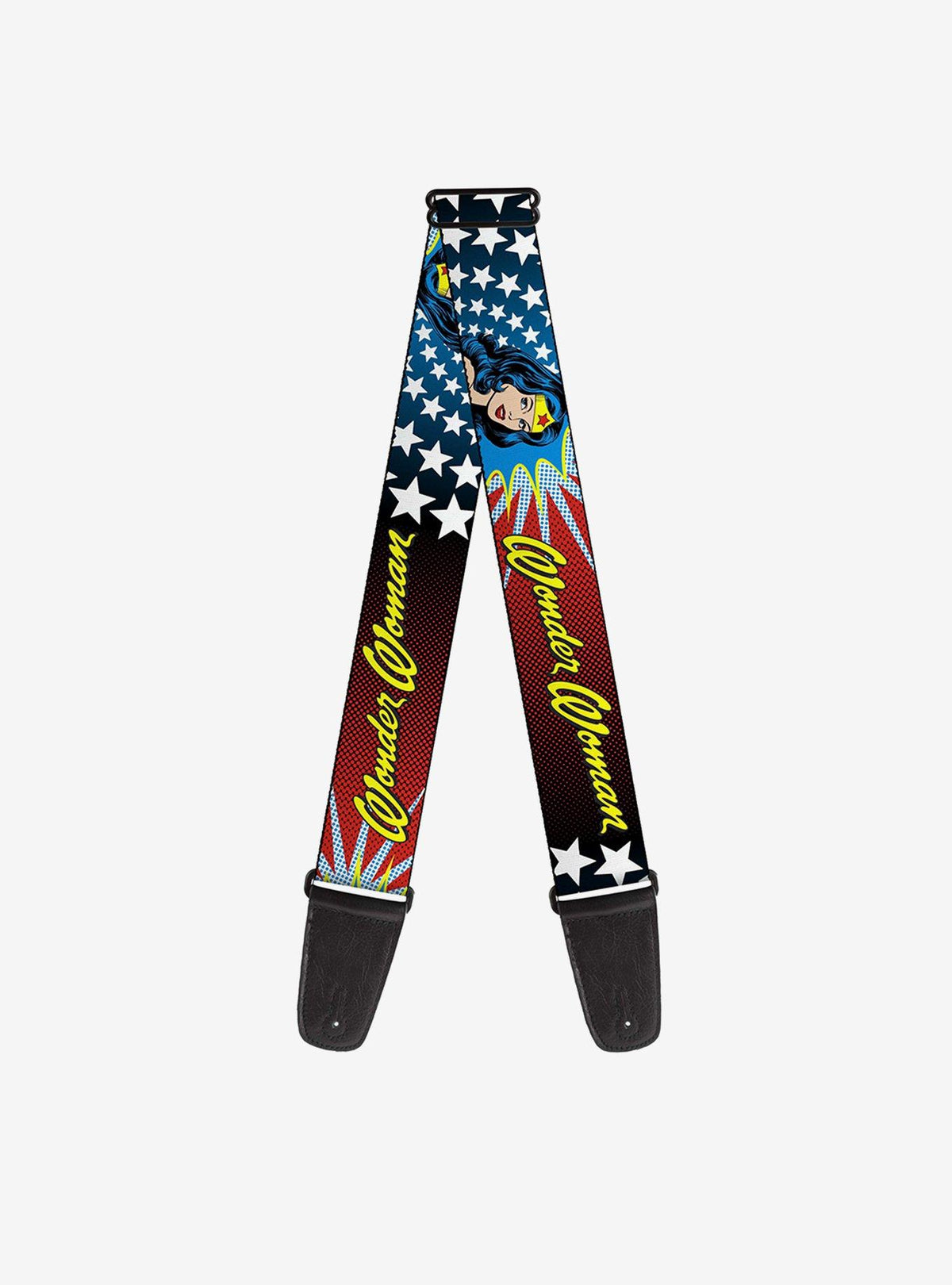 Correa para guitarra con rostro de Wonder Woman