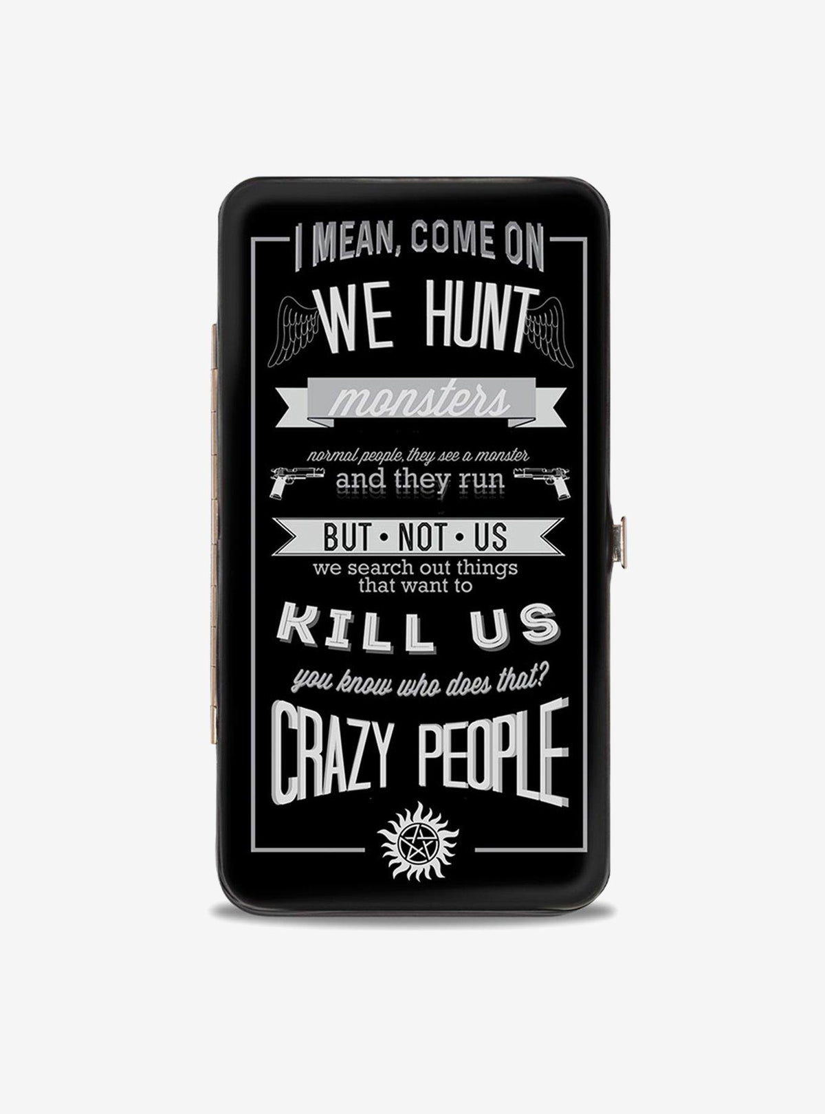 Billetera Supernatural de Dean Winchester con pentagrama