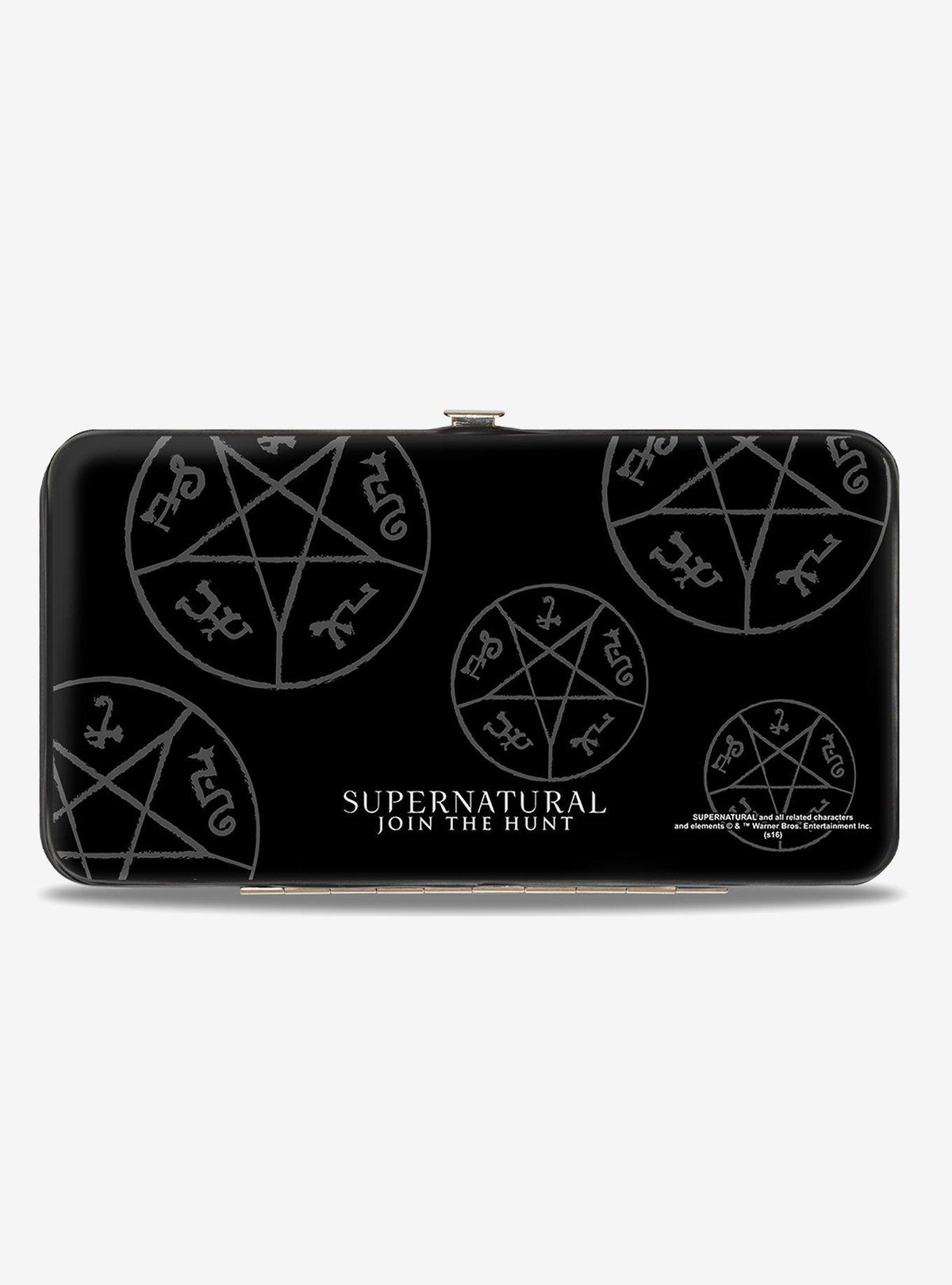 Billetera rígida con símbolos de Supernatural