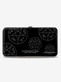 Billetera rígida con símbolos de Supernatural