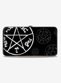 Billetera rígida con símbolos de Supernatural