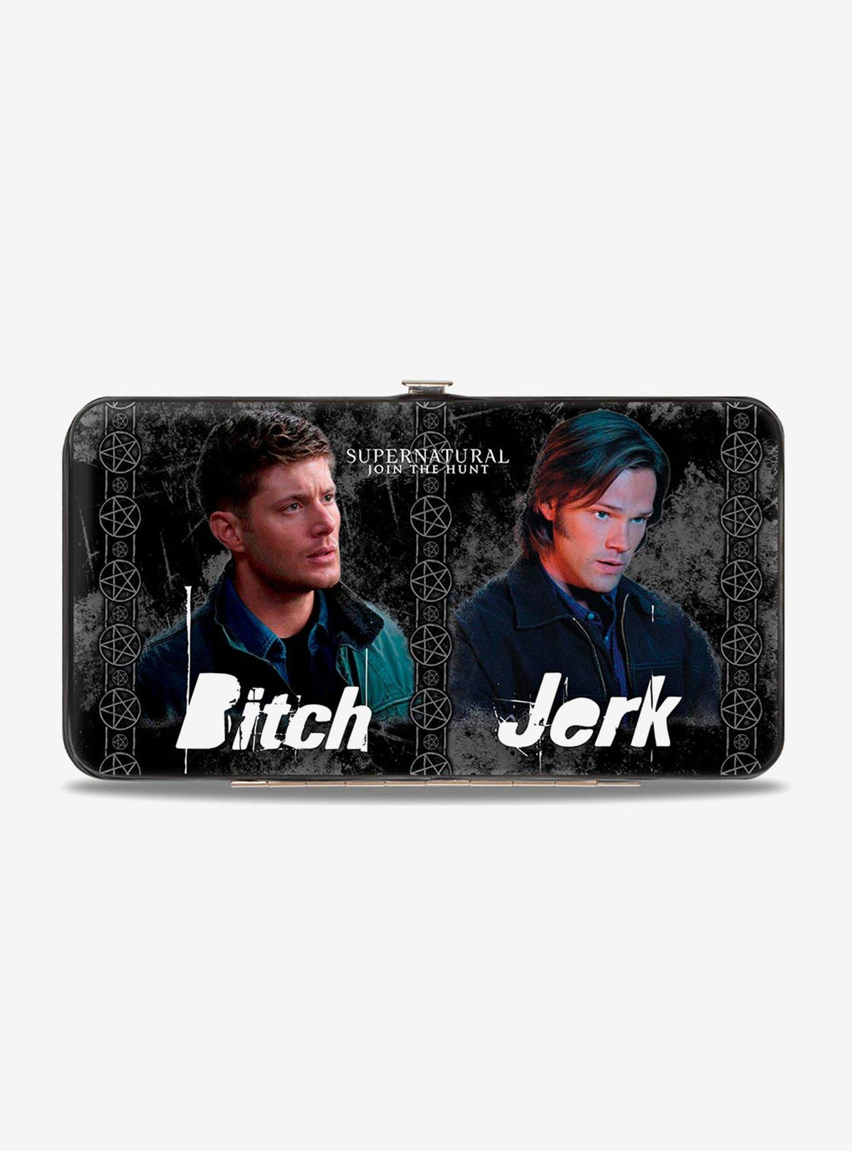 Billetera con bisagra Supernatural de cuatro personajes