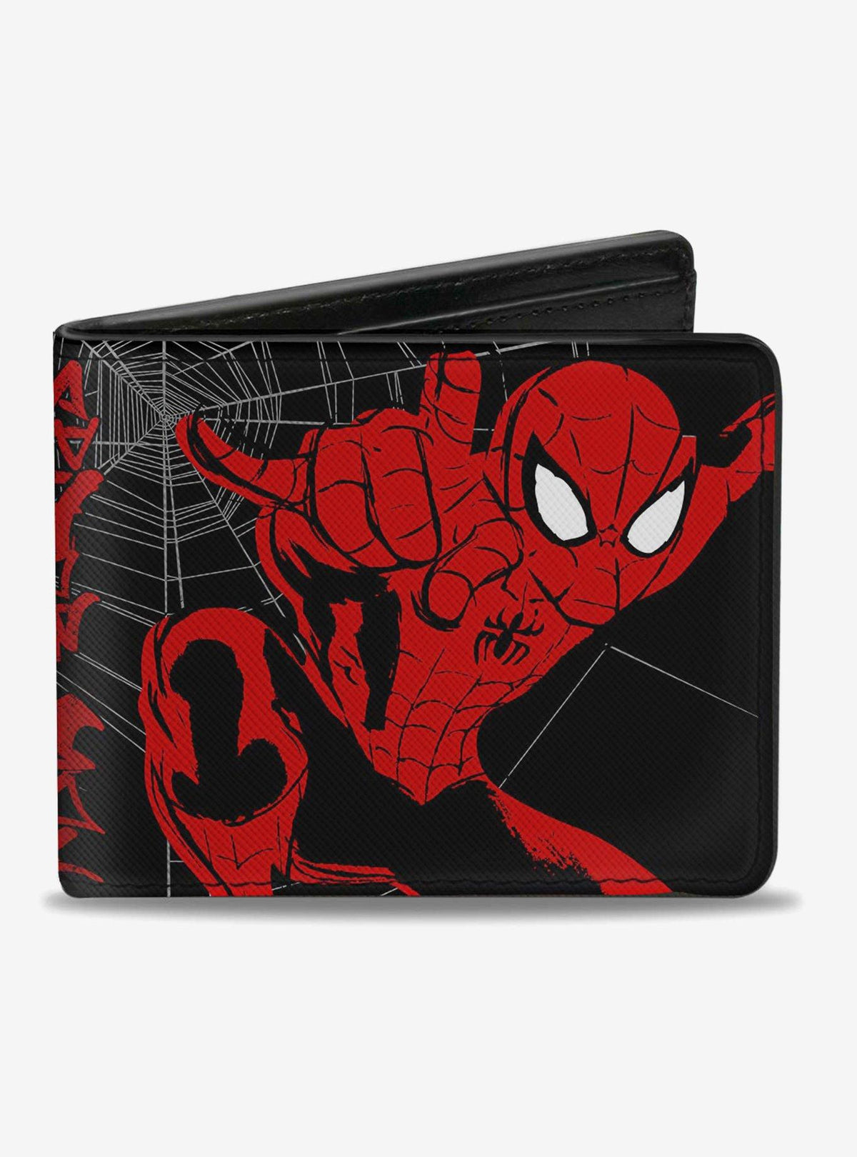 Billetera plegable Spider-Man con poses de grafiti