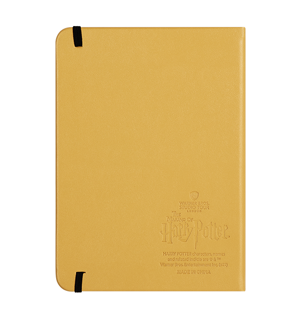 Cuaderno con emblema de Hufflepuff