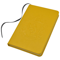 Cuaderno con emblema de Hufflepuff
