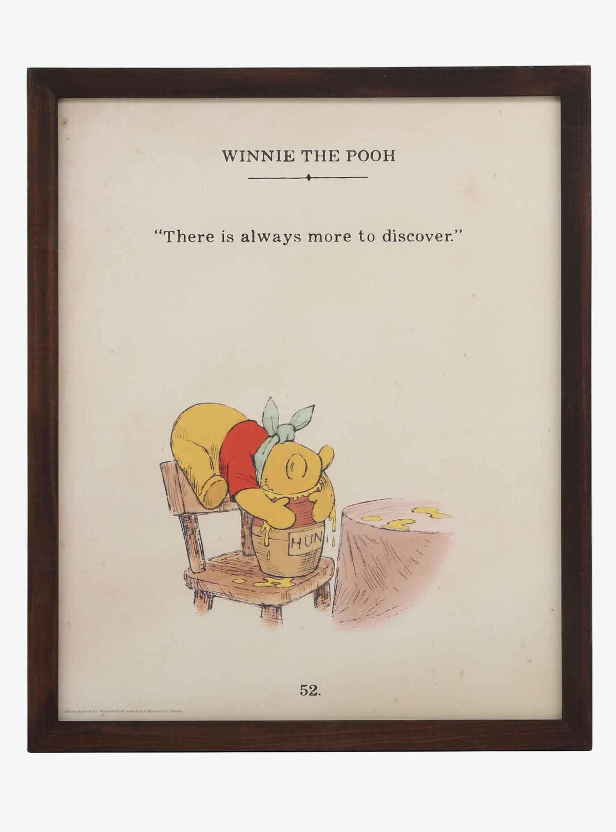 Cuadro decorativo Winnie the Pooh: «Siempre hay más por descubrir»