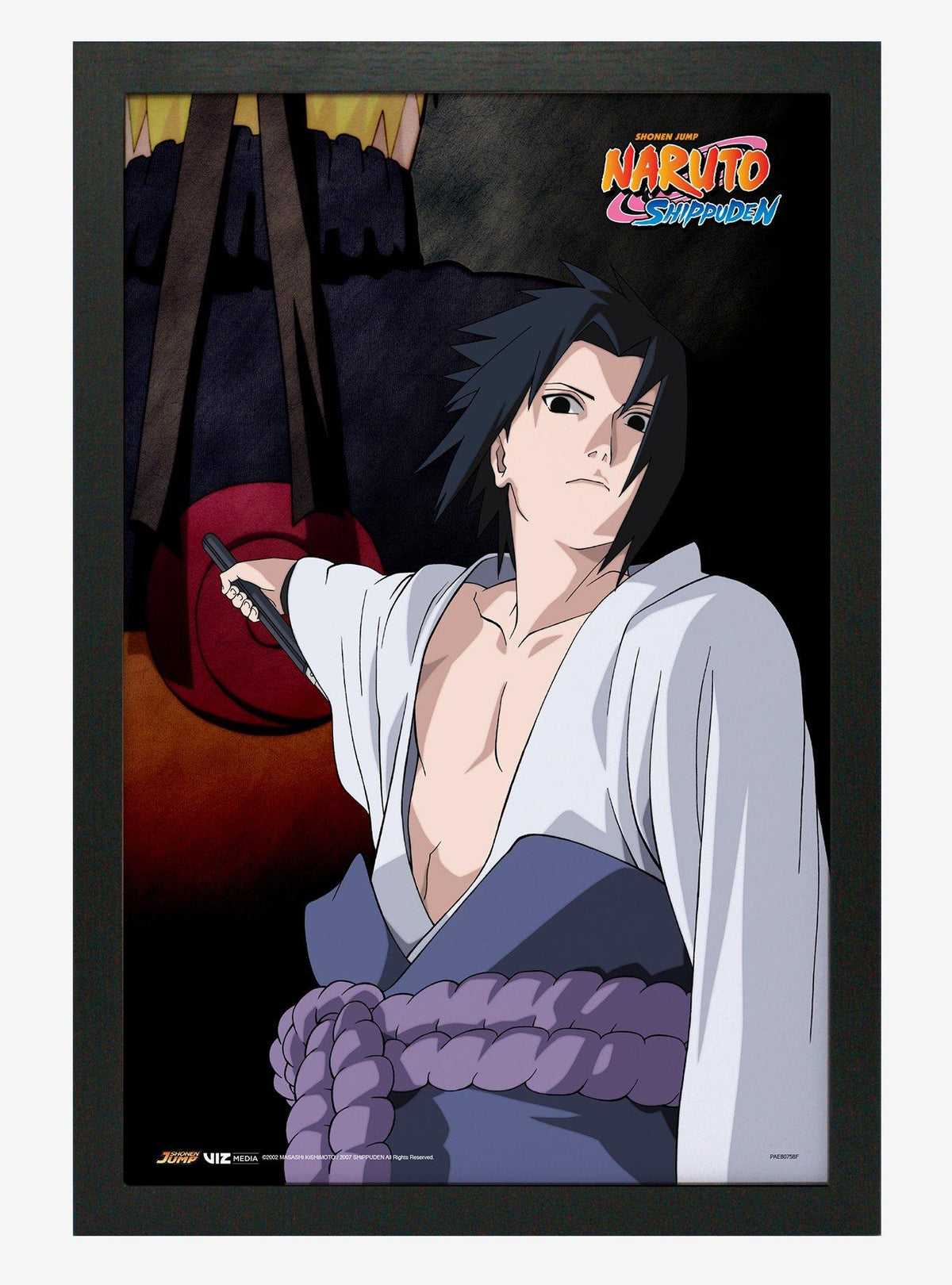 Póster enmarcado de Sasuke - Naruto Shippuden