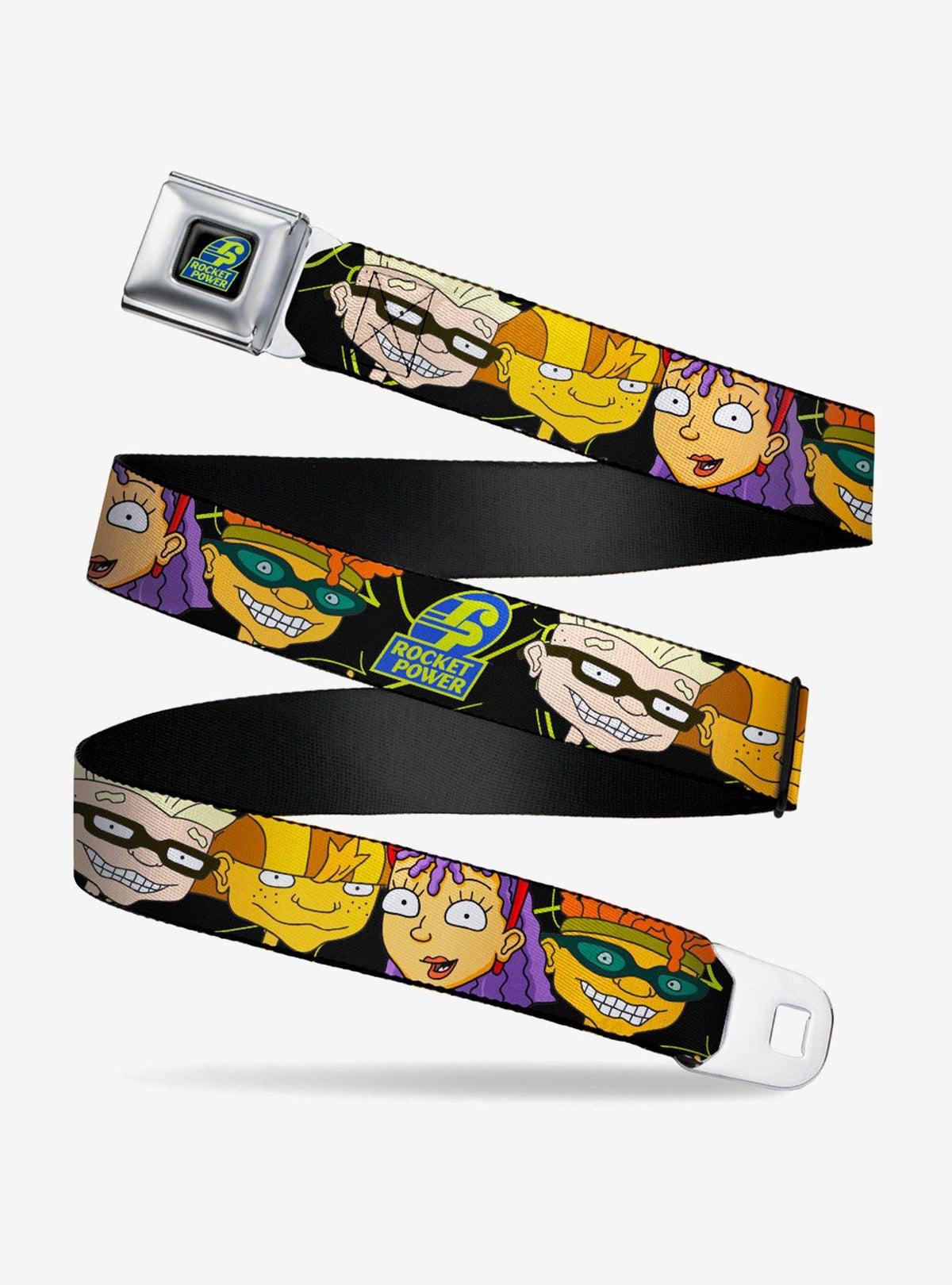 Cinturón Rocket Power con logo y cuatro rostros