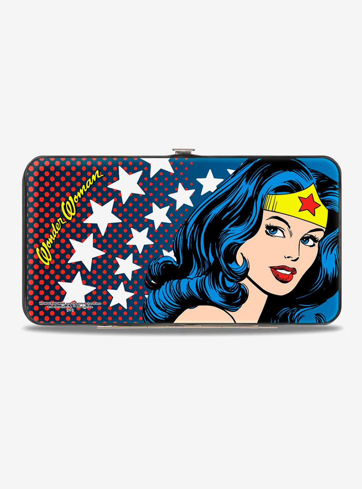 Billetera abatible DC Comics Wonder Woman con estrellas