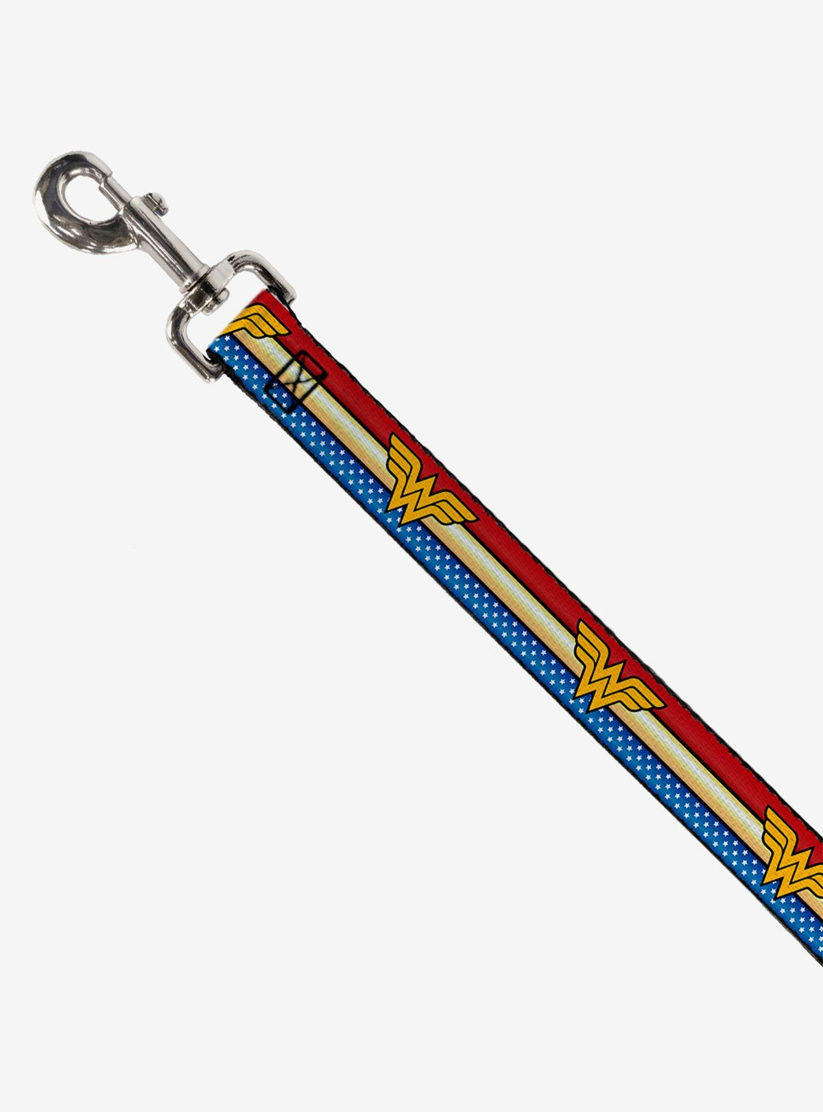 Correa para perro Wonder Woman con rayas y estrellas