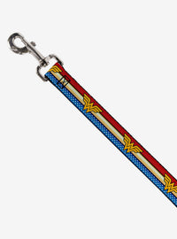 Correa para perro Wonder Woman con rayas y estrellas