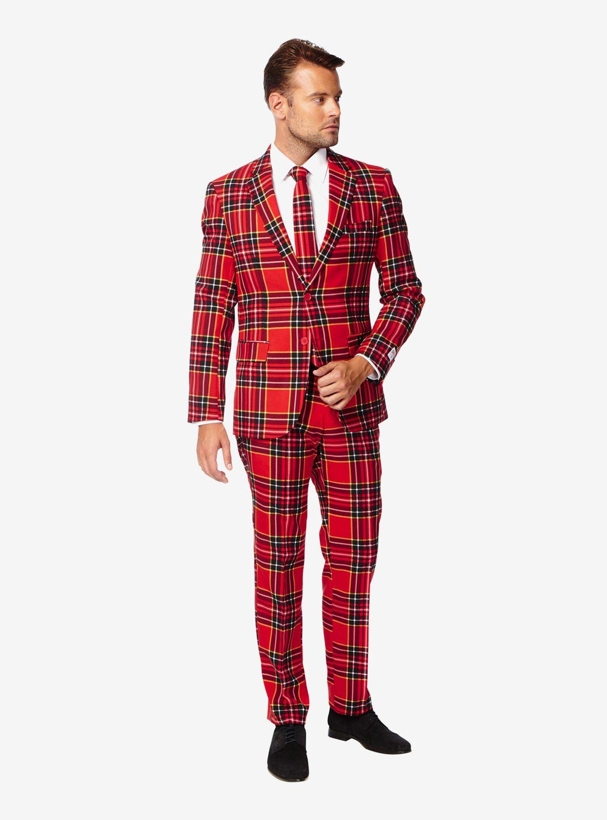 Traje navideño de leñador para hombre