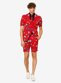 Traje navideño Dapper Decorator de corte corto para hombre