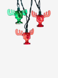 Set de 10 luces de tazas de alce de Christmas Vacation