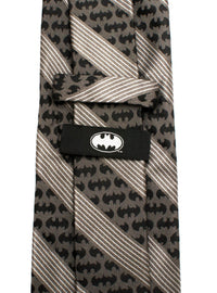 Corbata gris a rayas de Batman