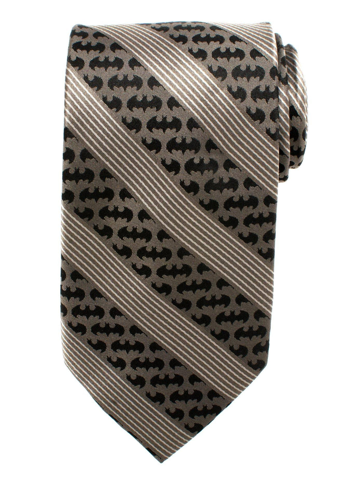 Corbata gris a rayas de Batman