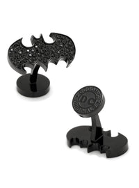 Gemelos Batman de acero inoxidable con cristales negros