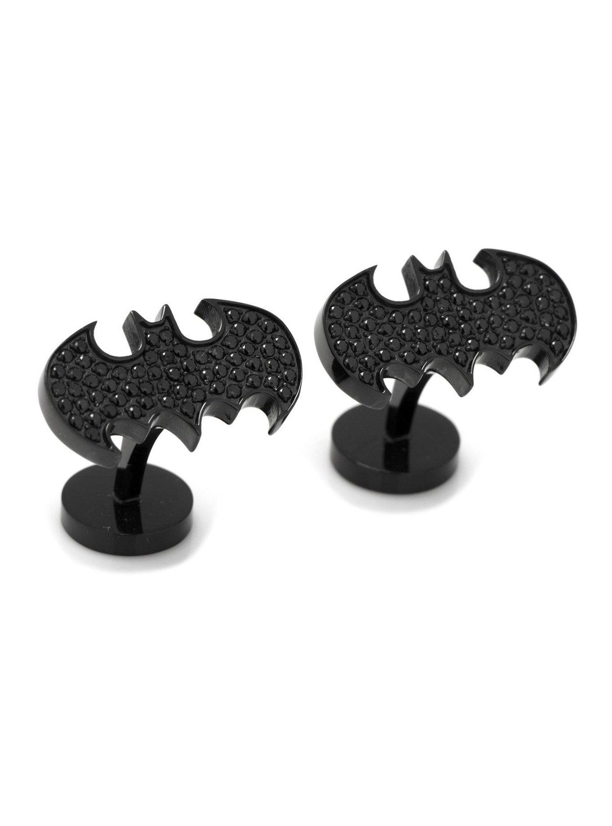 Gemelos Batman de acero inoxidable con cristales negros