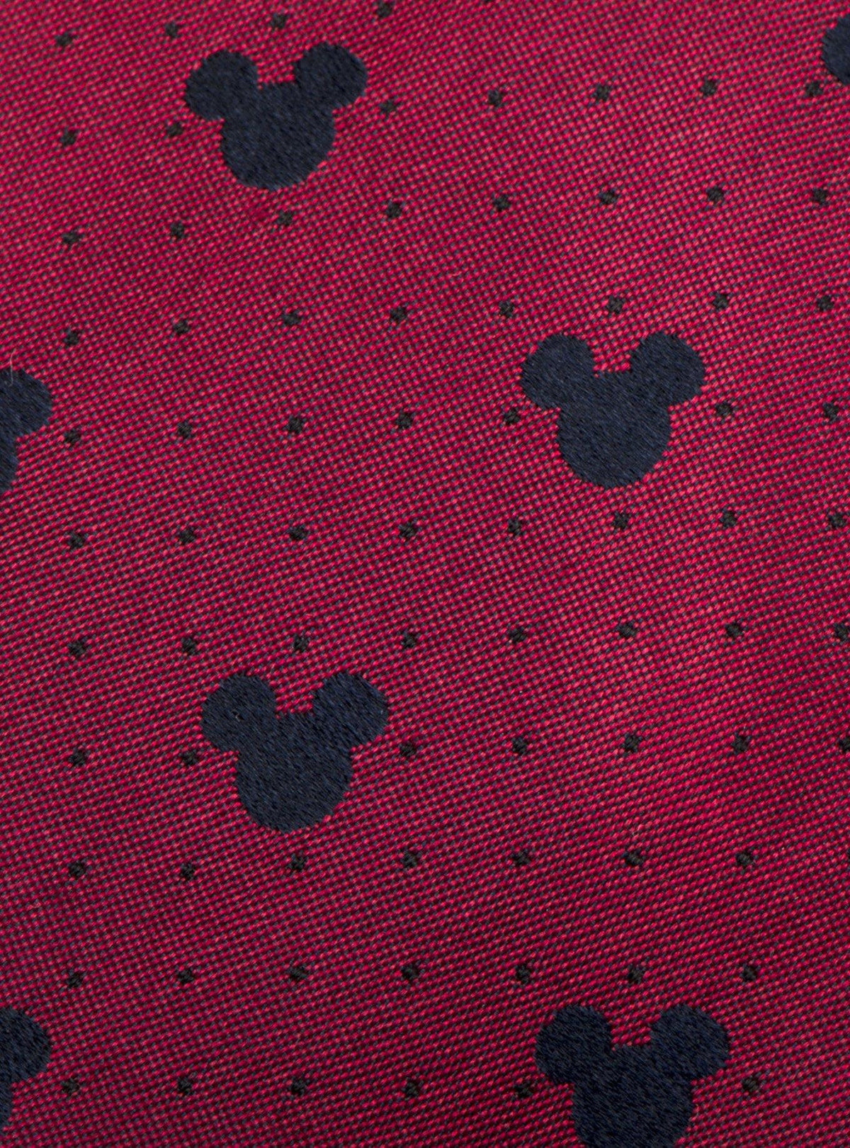 Corbata roja de Mickey Mouse con puntos