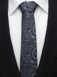 Corbata Star Wars Paisley Azul y Gris