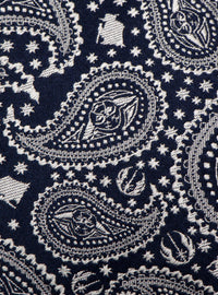 Corbata Star Wars de Yoda con paisley azul marino