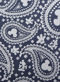 Corbata gris con diseño paisley de Mickey Mouse