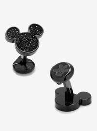 Gemelos negros de Mickey Mouse con cristales pavé