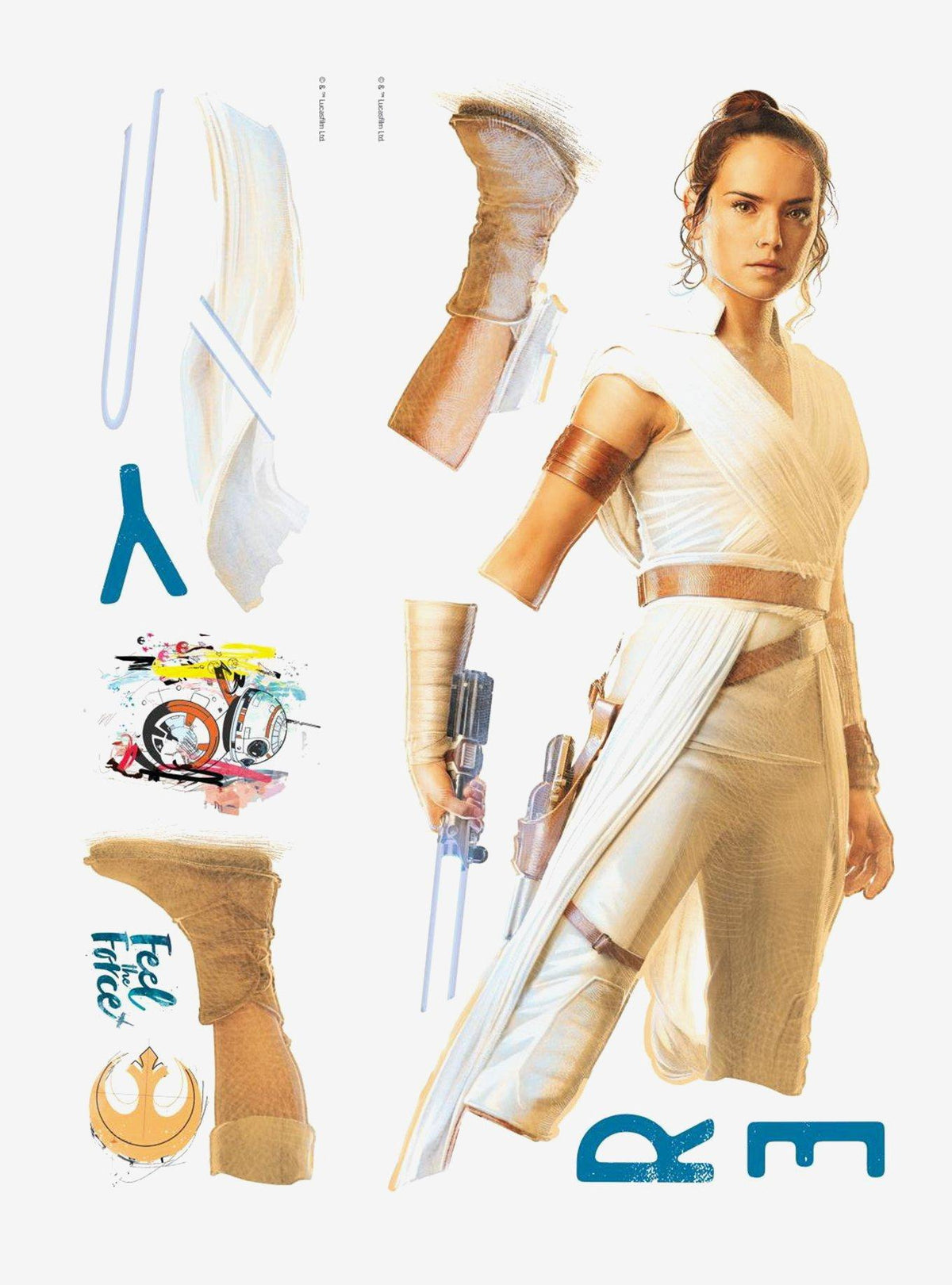 Calcomanías gigantes de pared de Rey | Star Wars: Episodio IX