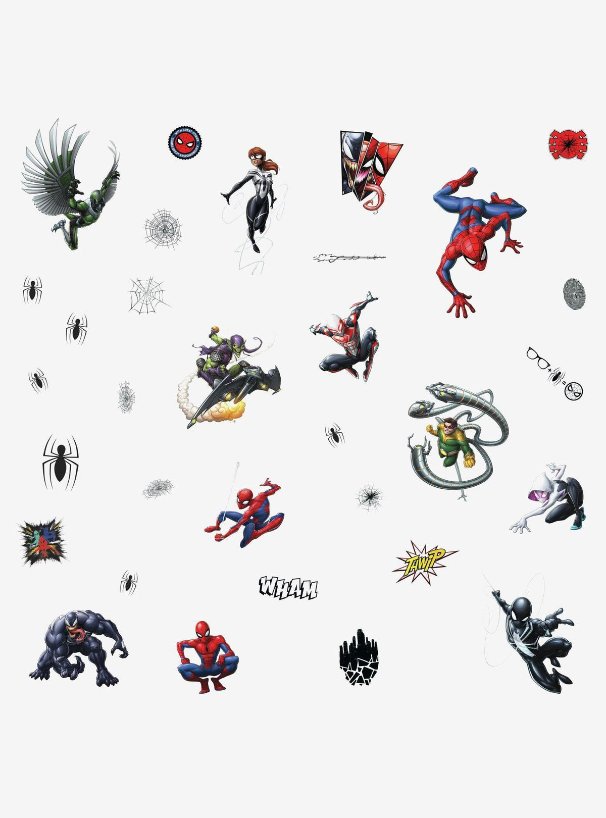 Stickers murales Spider-Man: personajes favoritos