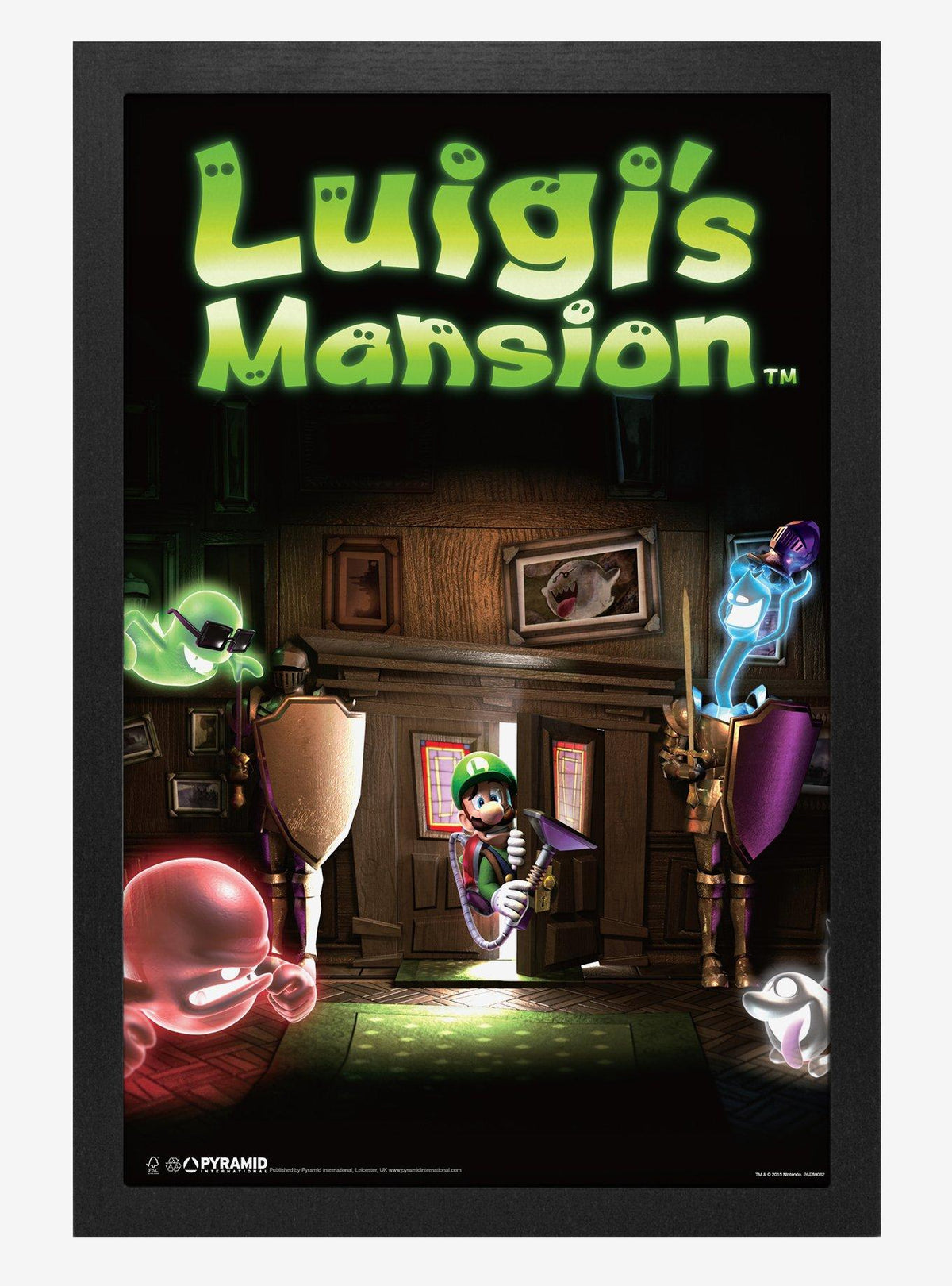 Póster enmarcado de Luigi's Mansion