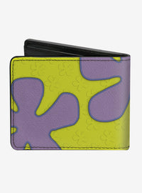 Billetera bifold de Patrick con nube de flores