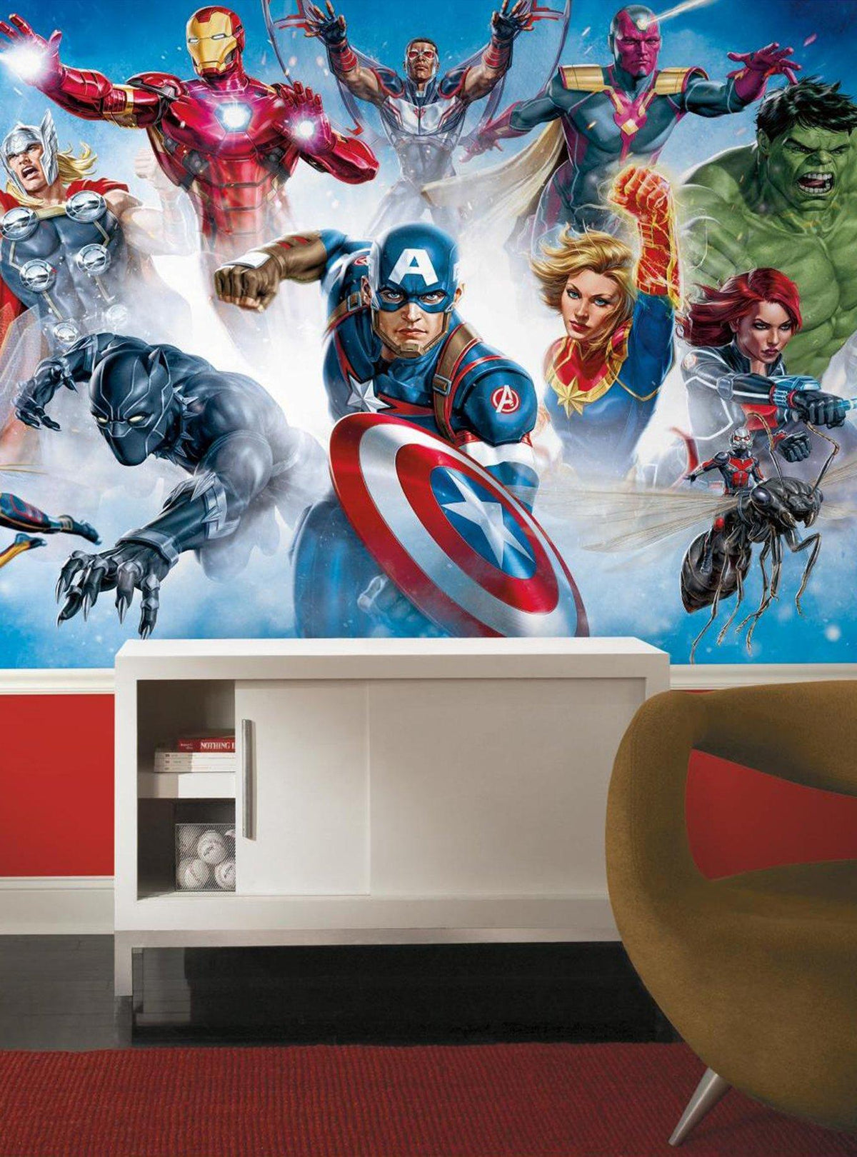 Mural adhesivo Marvel Avengers