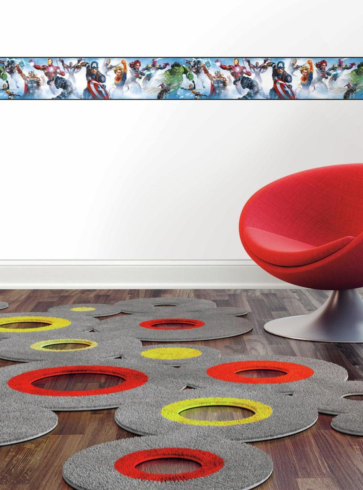 Borde adhesivo removible Marvel Avengers
