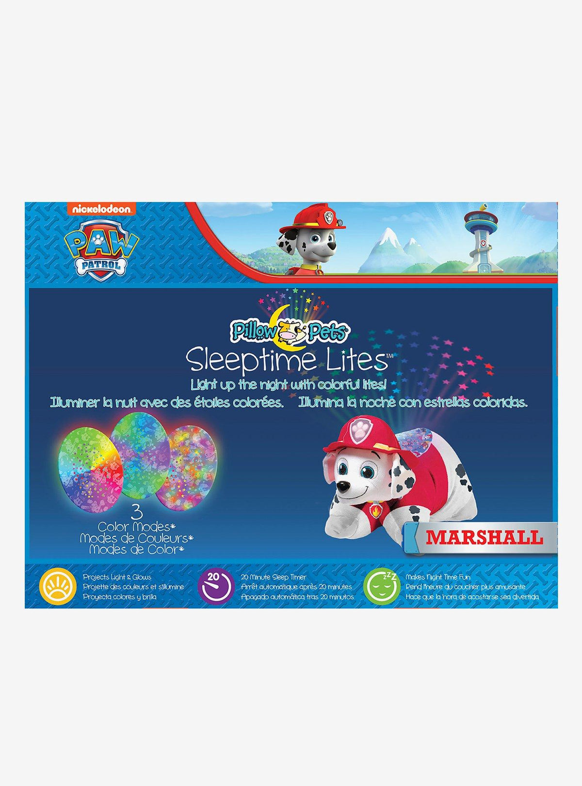 Peluche Marshall de Paw Patrol con luces