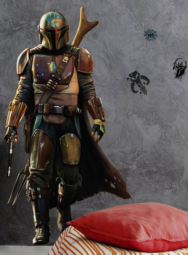 Adhesivos murales gigantes de The Mandalorian