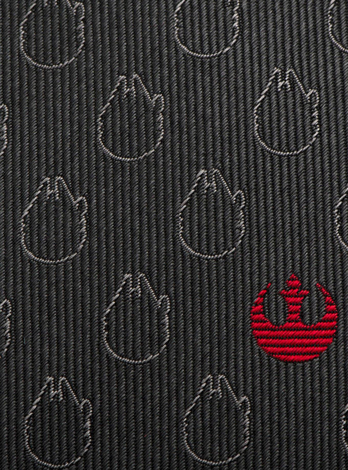 Corbata gris de Star Wars con el Halcón Milenario