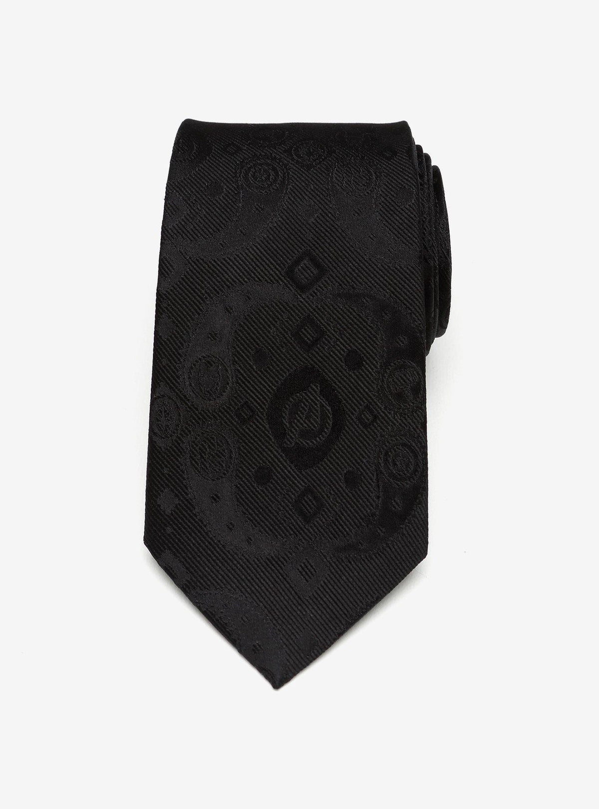 Corbata negra Marvel Avengers con estampado paisley