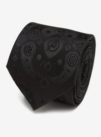 Corbata negra Marvel Avengers con estampado paisley