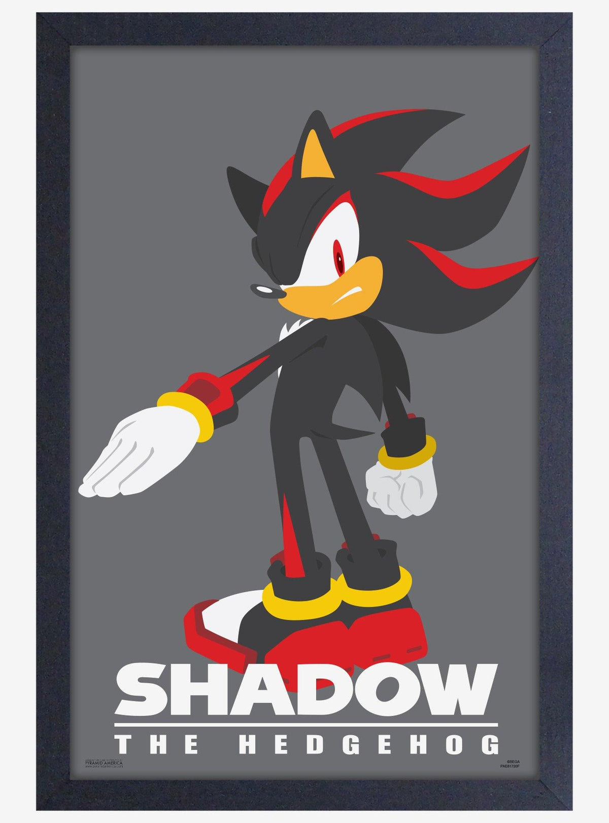 Póster enmarcado de Shadow - Sonic the Hedgehog
