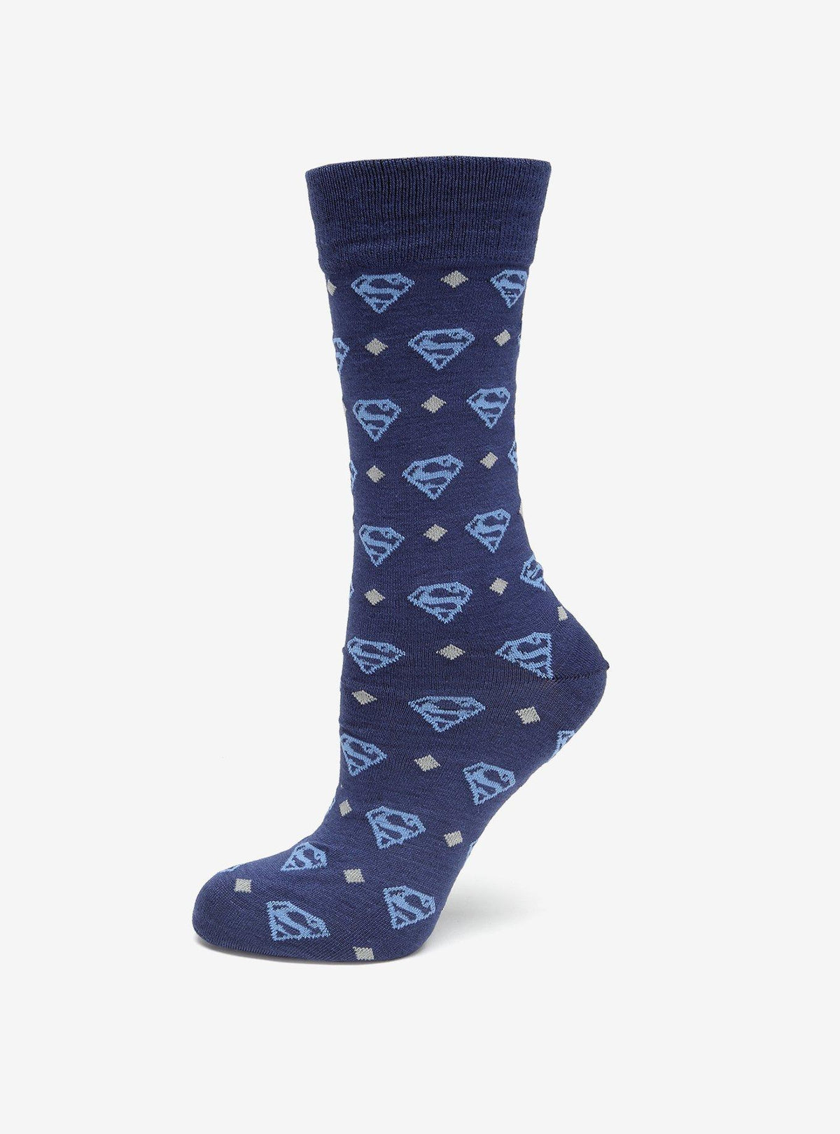 Calcetines Superman azul marino con rombos