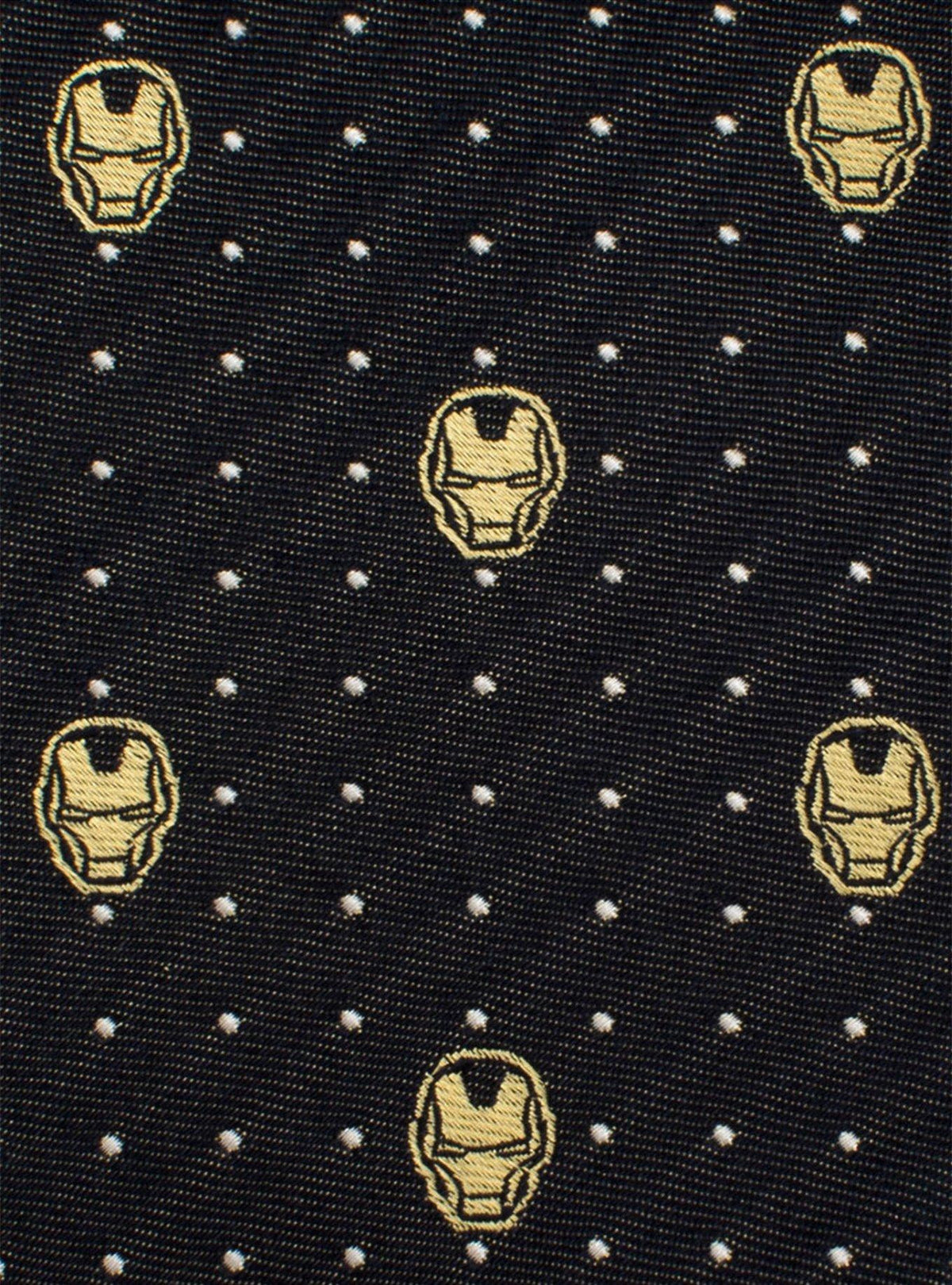Corbata azul marino con cascos de Iron Man