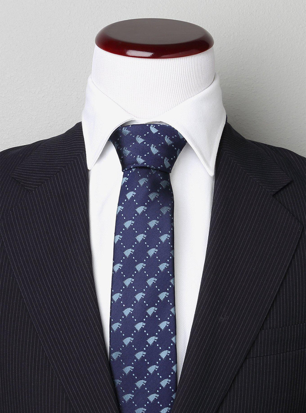 Corbata Stark de Game of Thrones con huargos